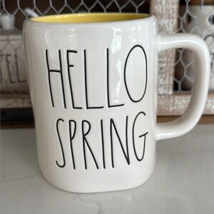Rae Dunn "Hello Spring" Ceramic Coffee Mug
